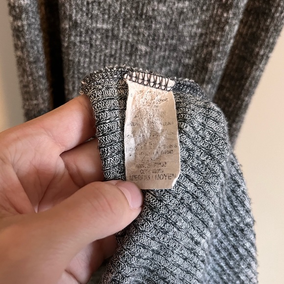 Grey Ribbed Midi Dress - Picture 8 of 8